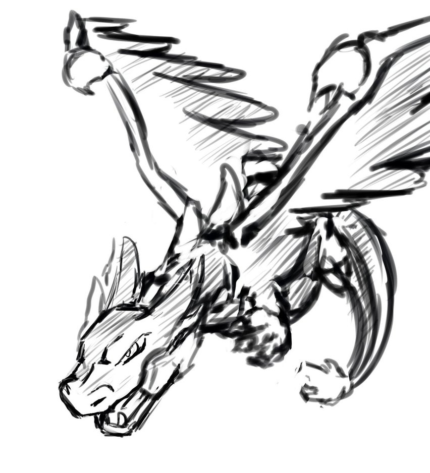 852x938 How To Draw Charizard X