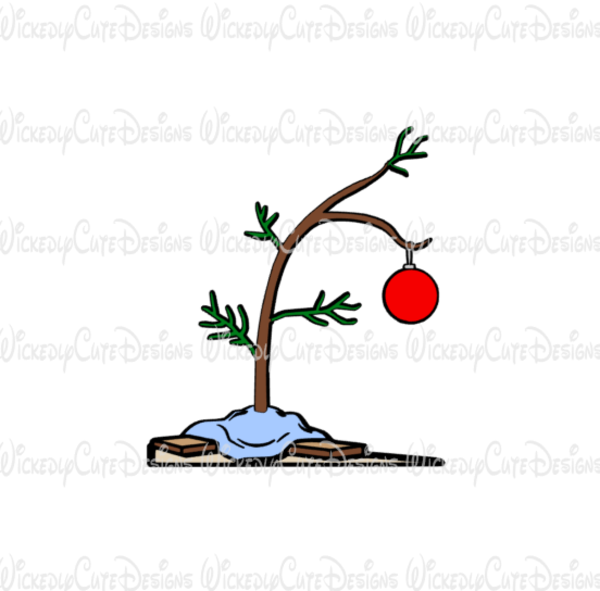 600x591 Charlie Brown Christmas Tree Dxf, Png Digital