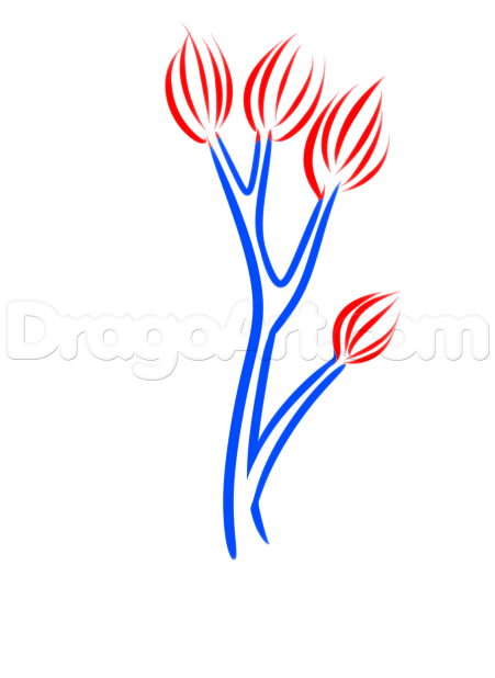 451x618 How To Draw The Charlie Brown Christmas Tree, Step