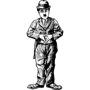 300x300 charlie chaplin clipart, cliparts of charlie chaplin free download