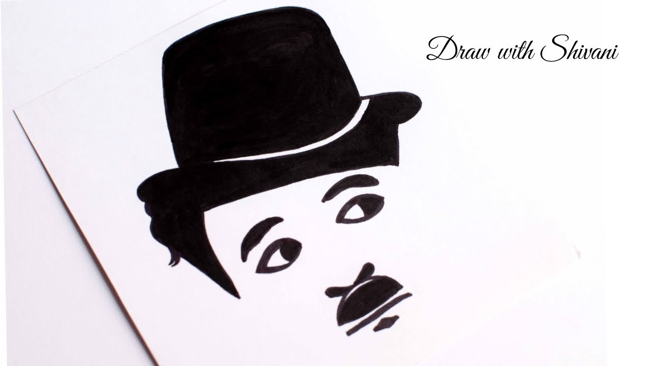 1280x720 How To Draw Charlie Chaplin Face