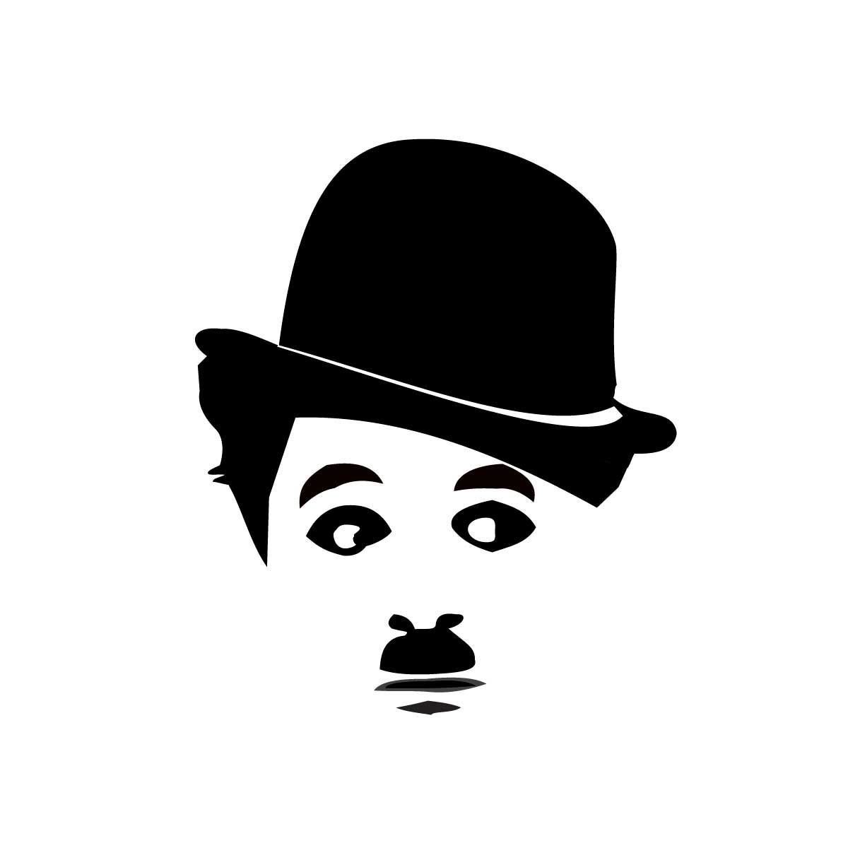 1200x1200 Remera Chaplin Rostro Actors Stencils, Drawings
