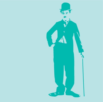 440x434 Vector Drawing Charlie Chaplin
