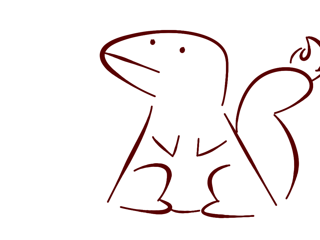 1024x768 Charmander Drawing