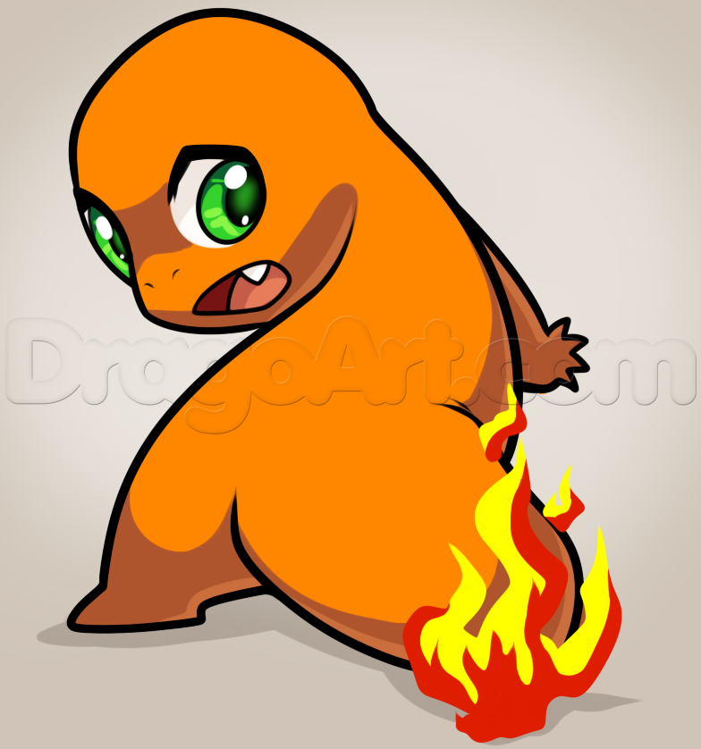 784x838 How To Draw Anime Charmander, Step