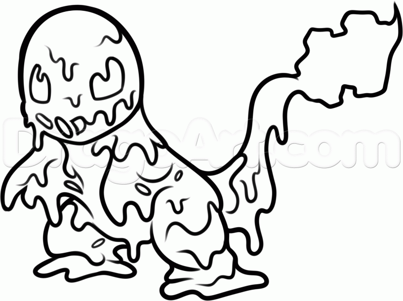 816x611 Step How To Draw Mutant Charmander