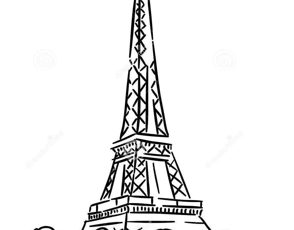 983x768 paris drawing monument for free download