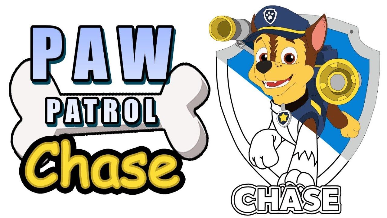 Chase Paw Patrol Drawing