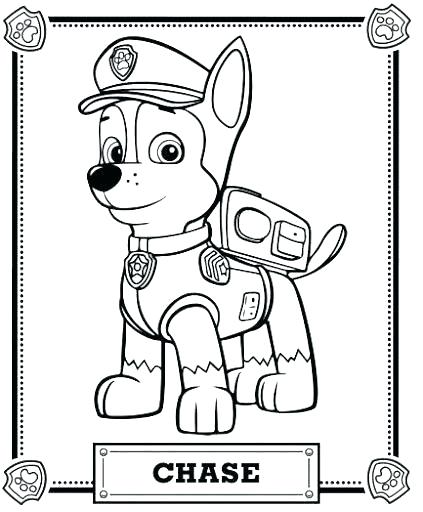 423x512 Paw Patrol Marshall Coloring