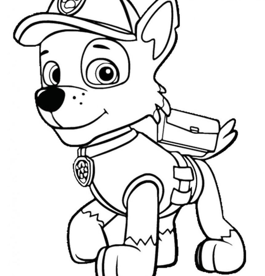 862x900 Paw Patrolg Pages Rubble Chase Marshall Book Walmart Online