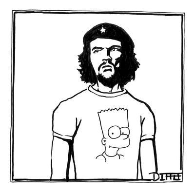 400x400 che guevara wearing a bart simpson t shirt