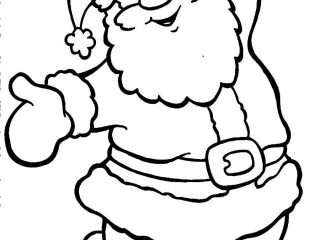 320x240 Christmas Drawings Coloring Santa Claus Christmas Coloring