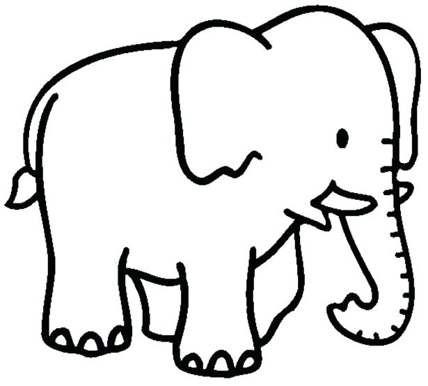 615x554 Elephant Images For Colouring Elephant Drawing Pages