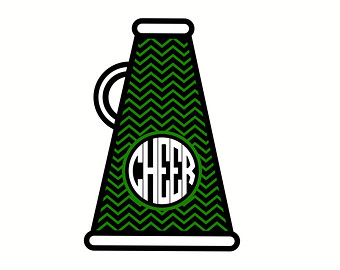 340x270 Amazing Cheer Megaphone Clipart Cheerleader Silhouette At Get