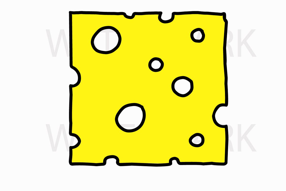 1200x800 Cheese Color And Outline Version