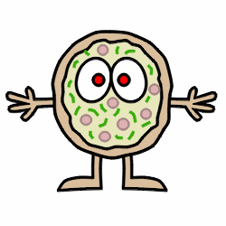 250x250 Drawing A Cartoon Pizza