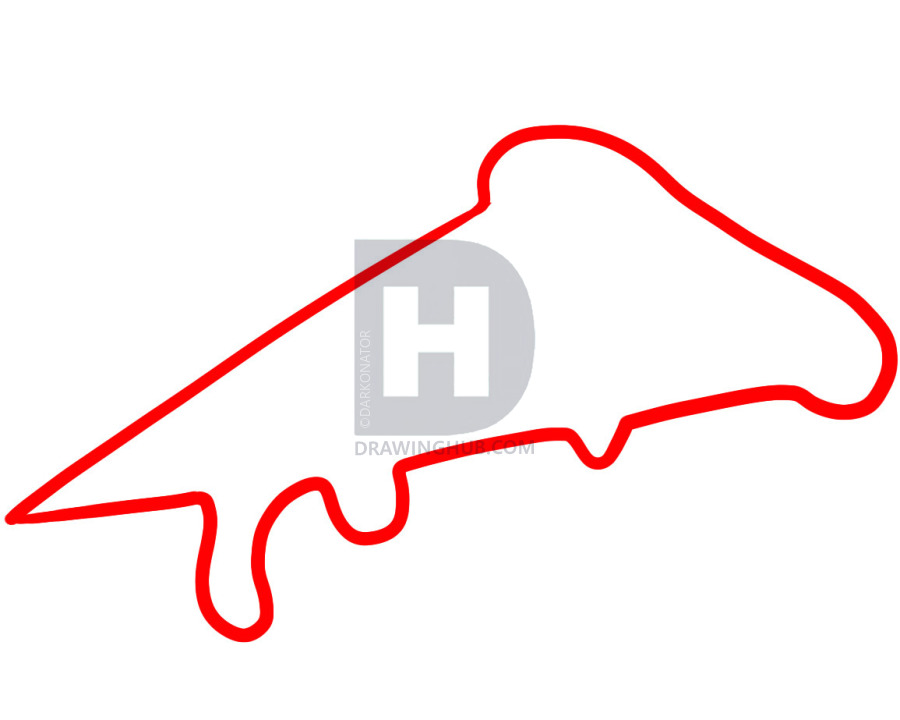 900x720 How To Draw Pizza, Step