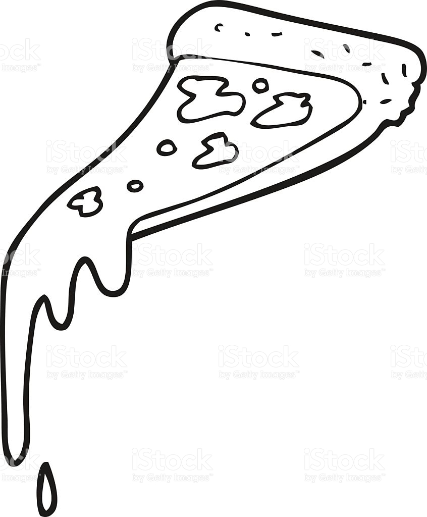 846x1024 Cheese Pizza Clipart Black And White