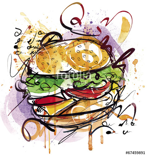 474x500 Cheeseburger Drawing Stock Image And Royalty Free Vector