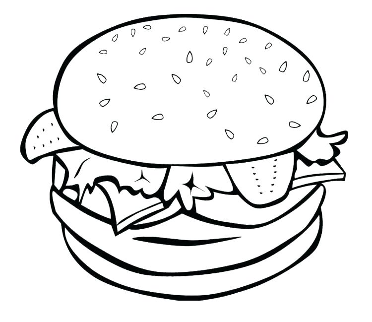 750x649 Cheeseburger Coloring