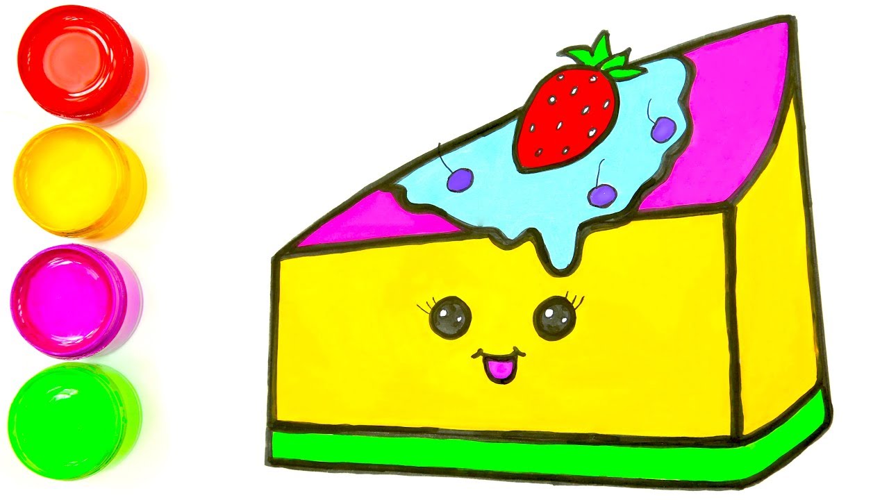 1280x720 Drawing Cheesecake Drawing Tutorial Videos For Kids Learn