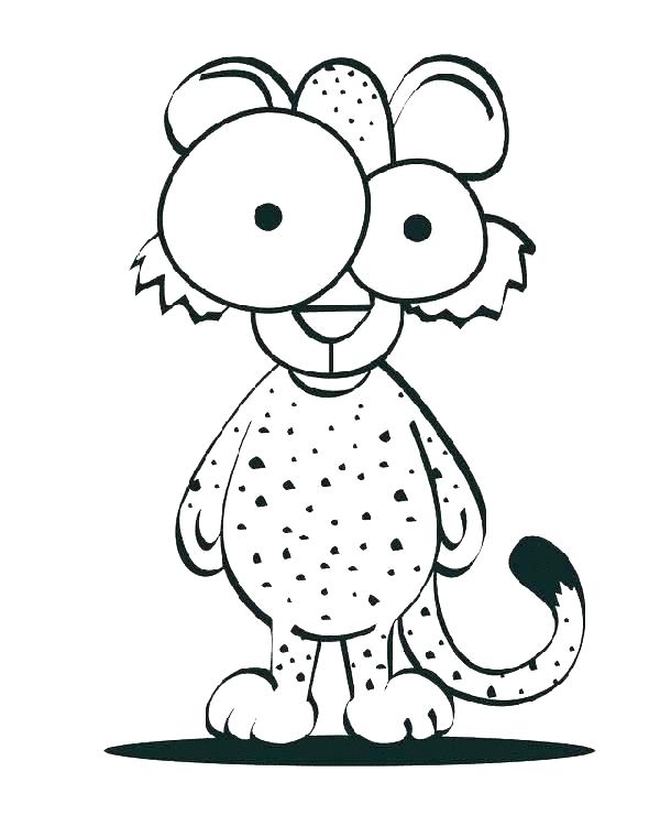 600x750 Cheetah Coloring Pages To Print