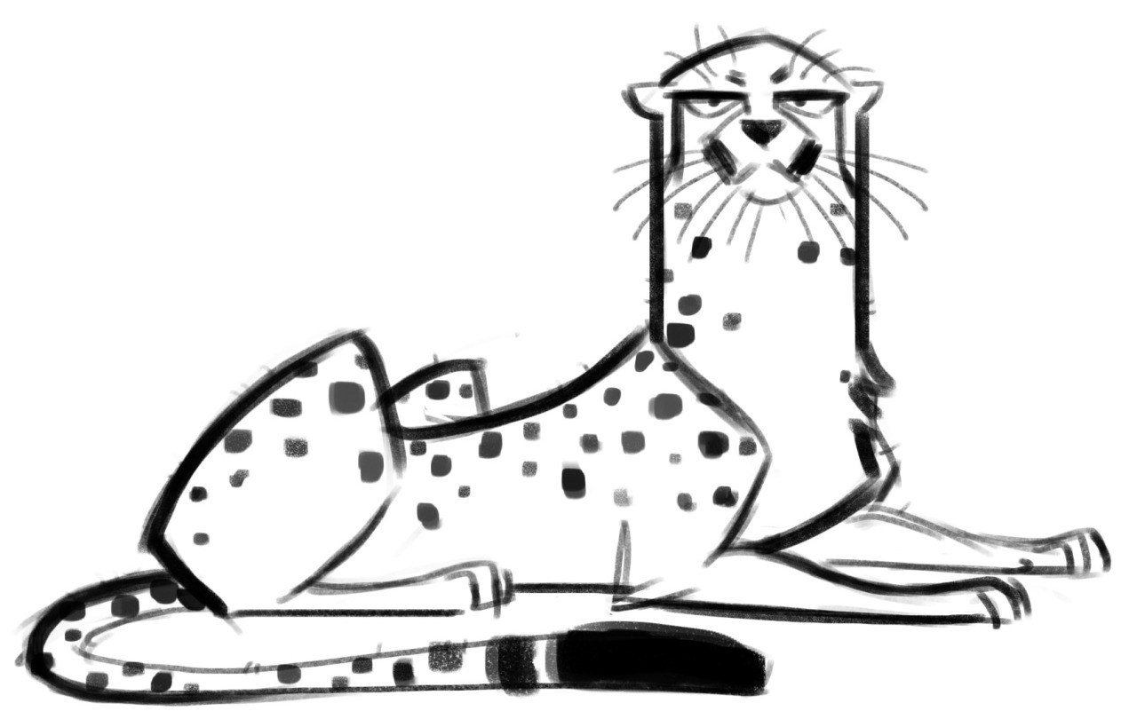 1280x819 Daily Cat Drawings Cheetah Sketch