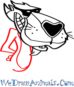 300x350 How To Draw Chester Cheetah