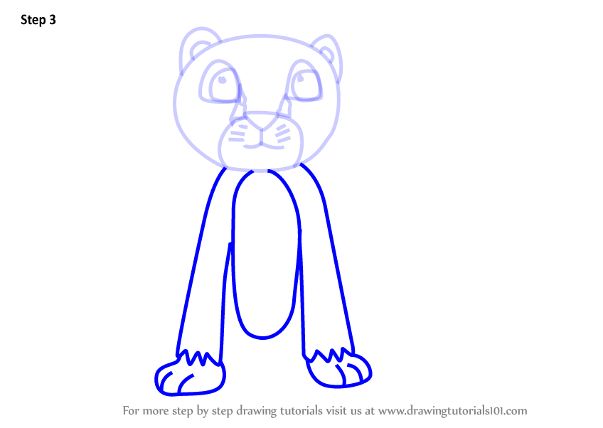 848x602 Learn How To Draw A Cartoon Cheetah