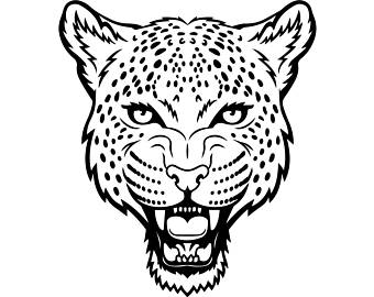 340x270 Cheetah Head Clipart