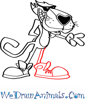 300x350 How To Draw Chester Cheetah