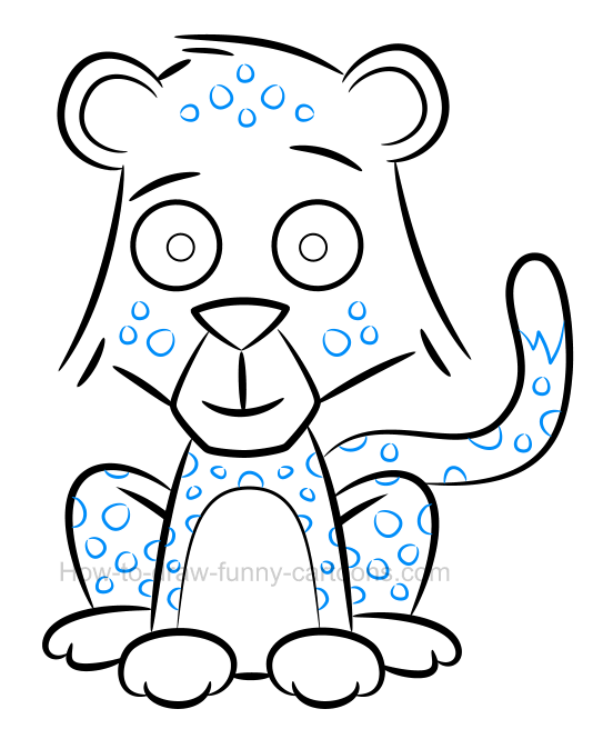 552x665 How To Draw A Cute Baby Cheetah