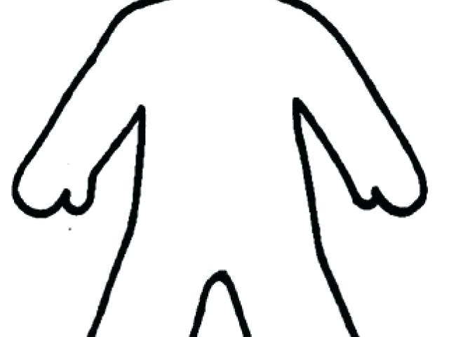 640x480 Human Outline Template