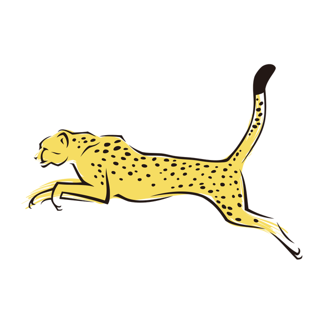 Cheetah Running Drawing | Free download on ClipArtMag