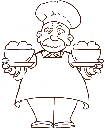 447x547 How To Draw A Cartoon Chef With Easy Steps Tutorial