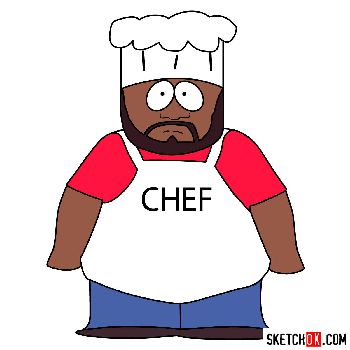 1200x1200 How To Draw Chef Mcelroy From South Park