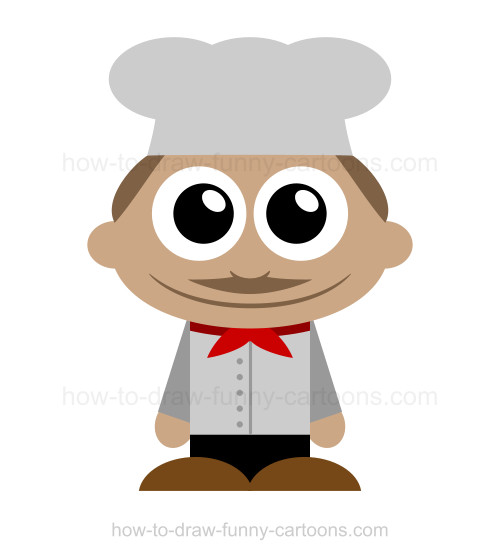 500x560 How To Draw A Chef