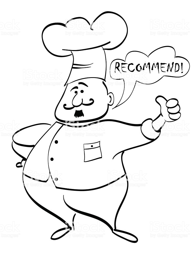 768x1024 Huge Collection Of 'fat Chef Drawing' Download More Than