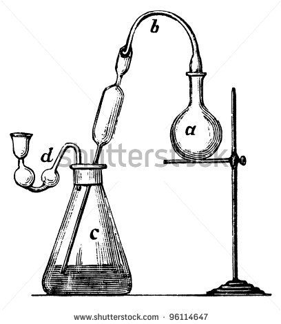 408x470 Old Chemical Laboratory Equipment Illustration Engraving