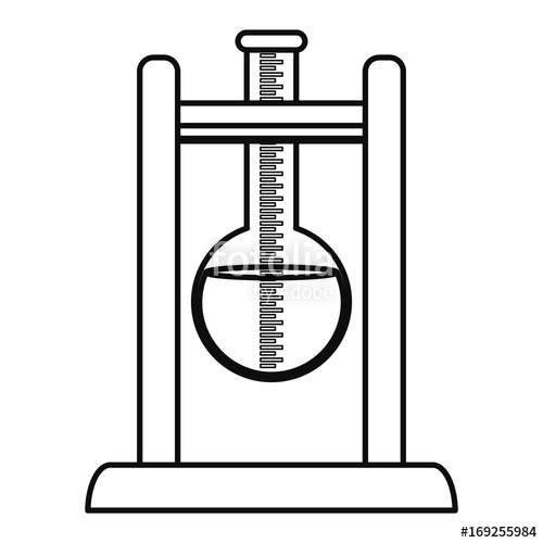 500x500 Flask For Chemistry Lab Icon Vector Illustration Graphic Design