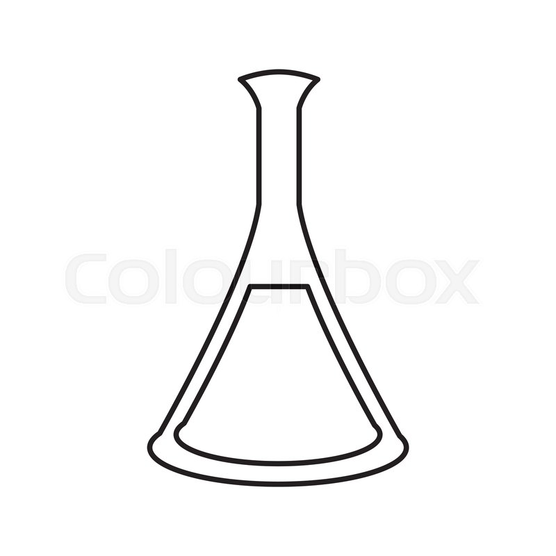 800x800 Lab Flask Isolated Icon Vector Stock Vector Colourbox