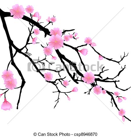 450x470 Cherry Blossom Drawings Clip Art