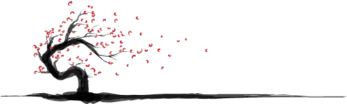 500x150 Cherry Blossom Clipart Transparent Tumblr