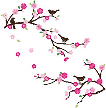 360x366 Blossoms And Branches Decorative Peel Stick Wall Art