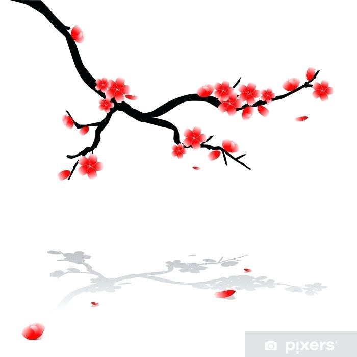 700x700 Japanese Drawings Of Cherry Blossoms Lake Draw Japanese Cherry