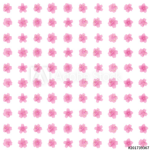 500x500 Sakura Flower Icon Set Cherry Blossom Flower Pattern Seamless