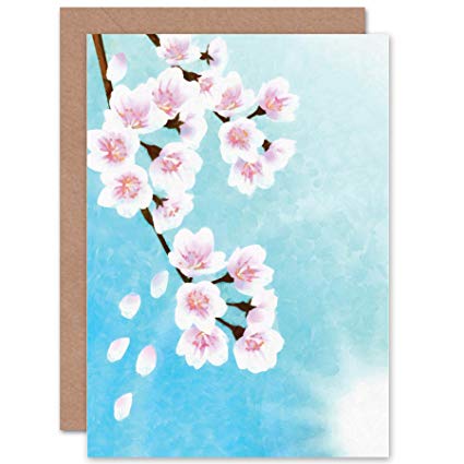 425x425 Wee Blue Coo New Cherry Blossom Floral Flower Painting