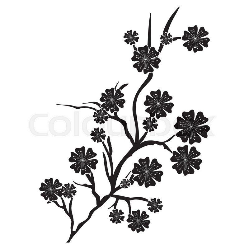 800x800 Cherry Blossom Icon Iimage Vector Stock Vector Colourbox
