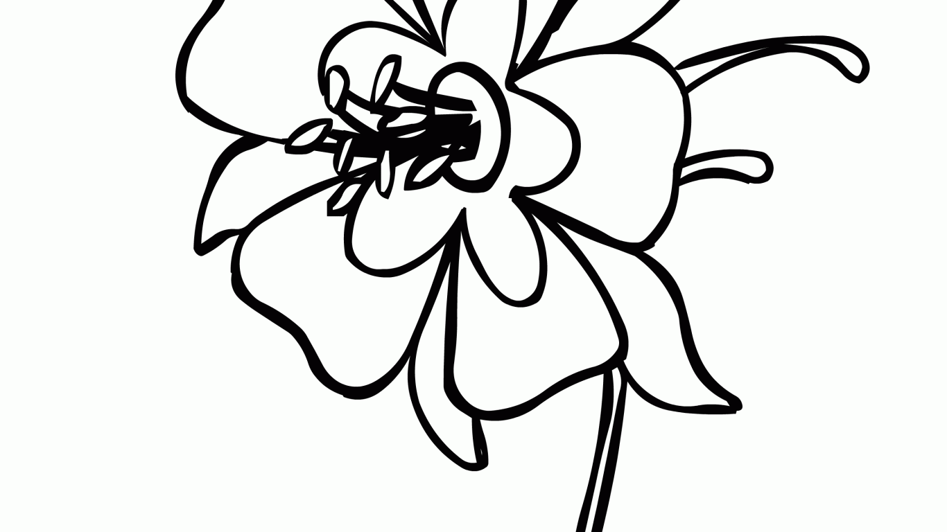 1366x768 Simple Ideas Cherry Blossom Coloring Pages Peach And Animage Me