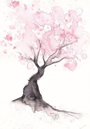 290x415 Spring Cherry Blossom Tree Home Decor Art Print Gift Bedroom Decor